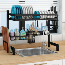 Kitchen Shelve Bowl Rack Drain Rack Drain Bowls Chopsticks Bowls Dish Rack Drain Bowls Containing Box New Sink Wash Pool Above