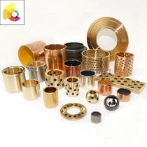 Graphite copper sleeve Copper bushing Oil-free self-lubricating bearings High force brass wear-resistant oil-containing flange bushing processing custom