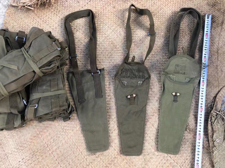 60 - 70s stock old food five - four size package kit package bag with canvas tool single shoulder bag