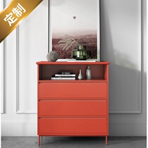 Fancy pure colour light and luxurious bucket cabinet Living room Bedroom By Wall Holding Cabinet Lockers Modern Minimalist Disposal Cabinet