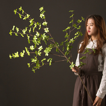 Japanese Bell large floor simulation flower living room big bunch horse drunken Wood Green branches new house decoration fake flower decoration