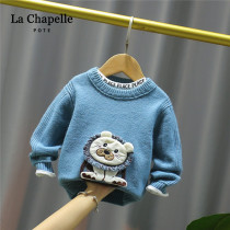 Lashabel Childrens Sweater Boys sleeve autumn and winter plus girl babys coat baby 2021 new style