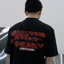 SAMESAME summer new FIEND American retro T-shirt loose student Middle sleeve five short sleeve national tide men and women