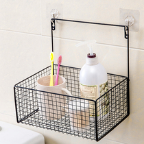 Ins Nordic Simple Toilet Bathroom Rack Wall Hanger Hanging Basket Storage Basket Kitchen Iron Basket
