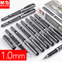 Morning Light Stationery Medium Sex Pen 1 0mm Large Stroke Signature Pen Plus Coarse Sub Warhead Black Water Refill Upscale Office Business Writing Pen Mark Scribber Advertising Pen Male And Female Practice Calligraphy Pen