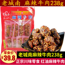 Sichuan Teryield Old Town South Spicy Beef 238g Leisure Spicy Beef Strips Snack small packaging with oil snack