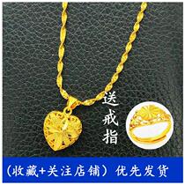 Chow Tai Fook Huamei 999 gold necklace female 24k gold 18K gold pure gold 24k pendant never fade