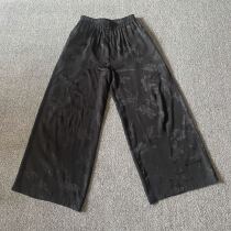 Cloud decoration totem original design womens pants national style plain all-match single-layer straight pants wide-legged pants casual