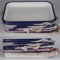 30*20 Thickened Enamel Pallet Specification Rectangular Plate Enamel Square Medical Disinfection Plate