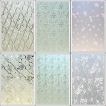 Bathroom thick bathroom glass sticker anti-peep window paper decorations household glass film decals
