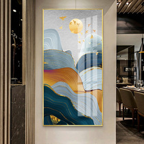 Abstract Landscape Genguan Decoration Painting Modern Minima Living Room Fresco Hotel Hallway Gangway Mural Aluminum Alloy Painting