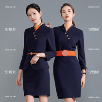 Flight attendant uniform high-end professional suit temperament goddess fan gongwear skirt hotel front desk customer service beauty salon work clothes