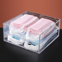Mask containing case Nasal Mask Staging Case Portable Home Student Transparent Drawer Acrylic containing deity Anti-fouling Dust