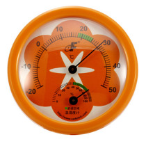 Deford mini-platform hanging dual-purpose indoor household thermometer battery-free small plate temperature and humidity meter orange