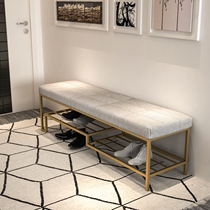 Nordic modern shoe changing stool living room simple sofa stool bench bedroom bedside stool clothing store fitting bench