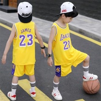 2020 new boys and girls basketball suit summer two-piece set primary school students sleeveless shorts vest sportswear