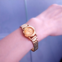 Domestic old watch inventory Shanghai Watch No. 3 Haida gold-plated womens mechanical watch manual winding string hair Womens Watch