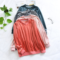 Single-piece blouse lovers sleepwear for men and women Sea island suede flannel Coral Suede Winter Spring Autumn and the Korean version of the suit