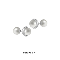  RSNY beaded earrings womens sterling silver 2020 new trend simple fashion temperament high-end earrings