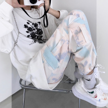 Fat Sister Mm Autumn Clothing 2021 New Loose big code Women with wide legs High waist straight cylinder Pants Children with Slim Tide
