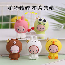 Crown monkey cartoon cute lady car air outlet perfume car aromatherapy car Lasting Light fragrance car decoration