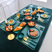 Western dinner plate full set of European steak knife and fork plate plate plate ceramic set combination Net red plate creative tableware