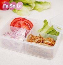FaSoLa sealed fresh box lunch large capacity microwave oven can be divided food storage box thick large lunch box