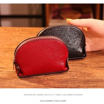 (Value for the same model to buy 1 get 1 free) small wallet women Mini short change wallet key bag Korean version of Shell card bag men