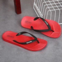 Two clip shoes mens and womens slippers flip flops cool wide feet indoor trend new mens seaside student bathroom