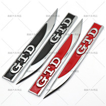  GTD blade blade fender mark is suitable for Volkswagen new Polo rline wind blade mark Body three-dimensional side mark