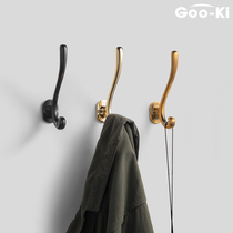 GOO-KI Gooch American Clothes Hook Porch Bedroom Cloakroom Wall adhesive hook Single Hook Clothes adhesive hook