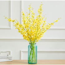 European creative glass vase transparent color living room Lily insert dancing orchid vase decorative crafts ornaments