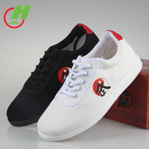 Cotton tai chi shoes for boys and girls autumn canvas tai chi training shoes soft bottom wear-resistant martial arts training sports shoes