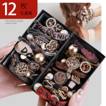 Hairband 2020 new head rope female tie hair rubber band leather sleeve hair rope Korean simple temperament pony tail Net Red