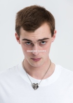 Yproject Stereo Care Pending Silver Ferry Necklace Men and Women