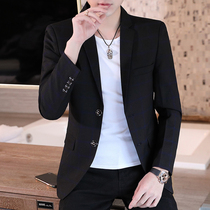Rich bird spring and autumn new plaid small suit men's coat trend casual slim English style iron-free suit men