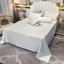 60 long-staple cotton sheets single tribute satin pure white cotton hotel B & B cotton simple simple 1 8m double bed