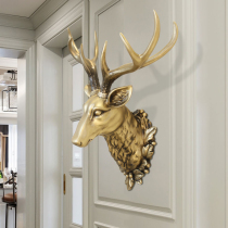 Zucai animal head creative living room TV background wall deer head wall hanging small wall decoration American pendant