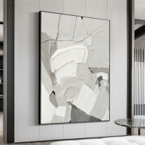 American modern minimalist Abstract thick creatine Polydecorative painting hand-painted oil painting minimalist living-room Xuanguan Corridor hanging paintings