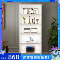 Nordic simple modern bookcase free combination display cabinet Household large capacity multi-function storage display locker