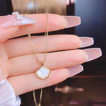 Silver Qianfang Workshop 2022 New Shells Necklace Women 100 Hitch Brief Wind Items Pendant Bestie Birthday Gifts Upscale