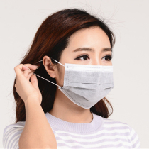 Disposable mask one two three layers summer ultra-thin anti-gray breathable men and women black and white independent packaging mask