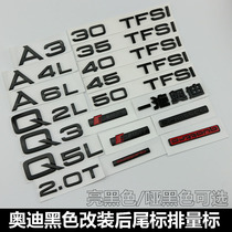 Odi Che Mark A1A3A4LA5Q2LA6LQ3Q5LQ7 Rear Tail Mark Digital Mark Four Drive Tail Mark Black Displacement Mark