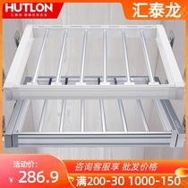 Wire Teyron Pants Rack Flex Multifunction Wardrobe Pants Cramp Inner push-and-pull damping hanging trousers rack Lbasket pants drawing Western pants frame