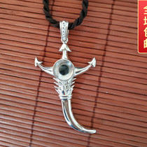 Factory spot Baolian lamp front pass with S925 sterling silver eye pendant Erlang God Yang Jian Jiao Enjun New