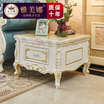  European-style corner several sides living room cabinet corner small coffee table sofa table next to luxury wooden American small square table