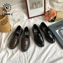 Small sun home Korea chic Joker Street shot retro Harajuku ulzzang small leather shoes womens shoes 2021 New