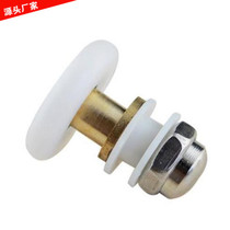 Rush shower room bathroom eccentric wheel copper core translation push-pull glass door anti-rust and waterproof 19 25 27mm