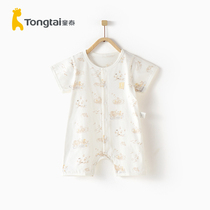 Child Tai 2020 summer style baby clothes 3-18 month male and female baby half sleeve one-piece clothes pure cotton khae short climb