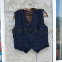 8 90s nostalgic second-hand clothes old horse clip mens gentleman vest coat old objects decorative props